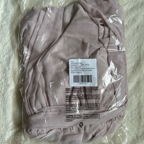 BHLDN Alana Palest Pink Rose Dress Size 10 - BNIB - Picture 5 of 5